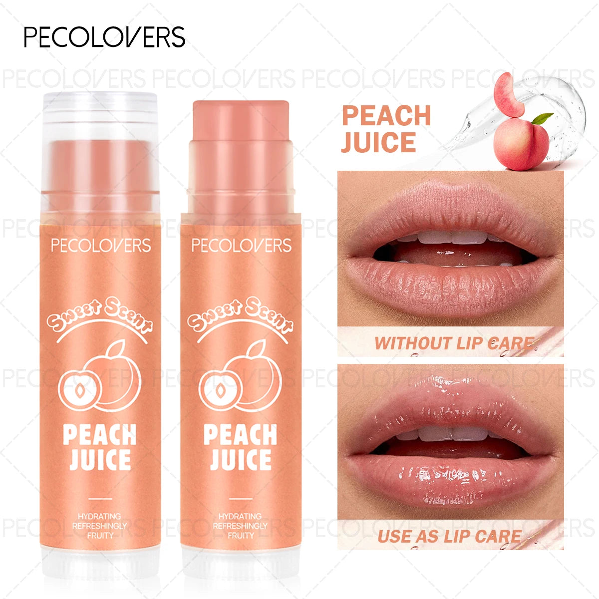 2pcs set Moisturizing Lip Balm & Matte Non-stick Cup Lipline，Long-lasting Lip，2-in-1 Matte Lip Liner Lipstick Pen